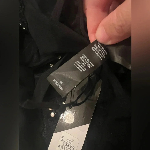 NWT Hanky Panky x Prabal Gurung Hook-&-Eye Halter Bodysuit M - Picture 4 of 5